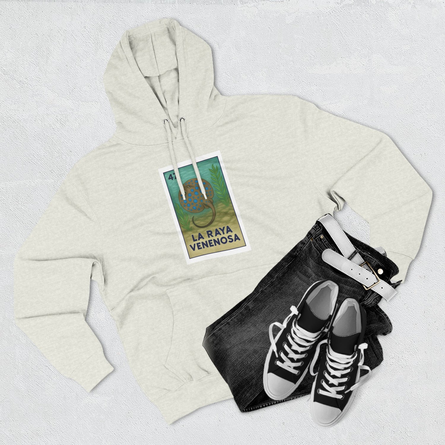 Stingray Lotería Fleece Hoodie