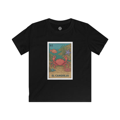 Crab Lotería kids soft style t-shirt image 5