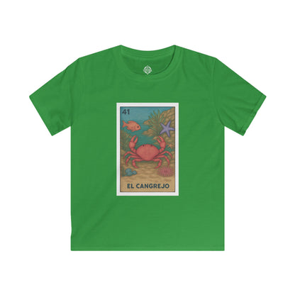 Crab Lotería kids soft style t-shirt image 8