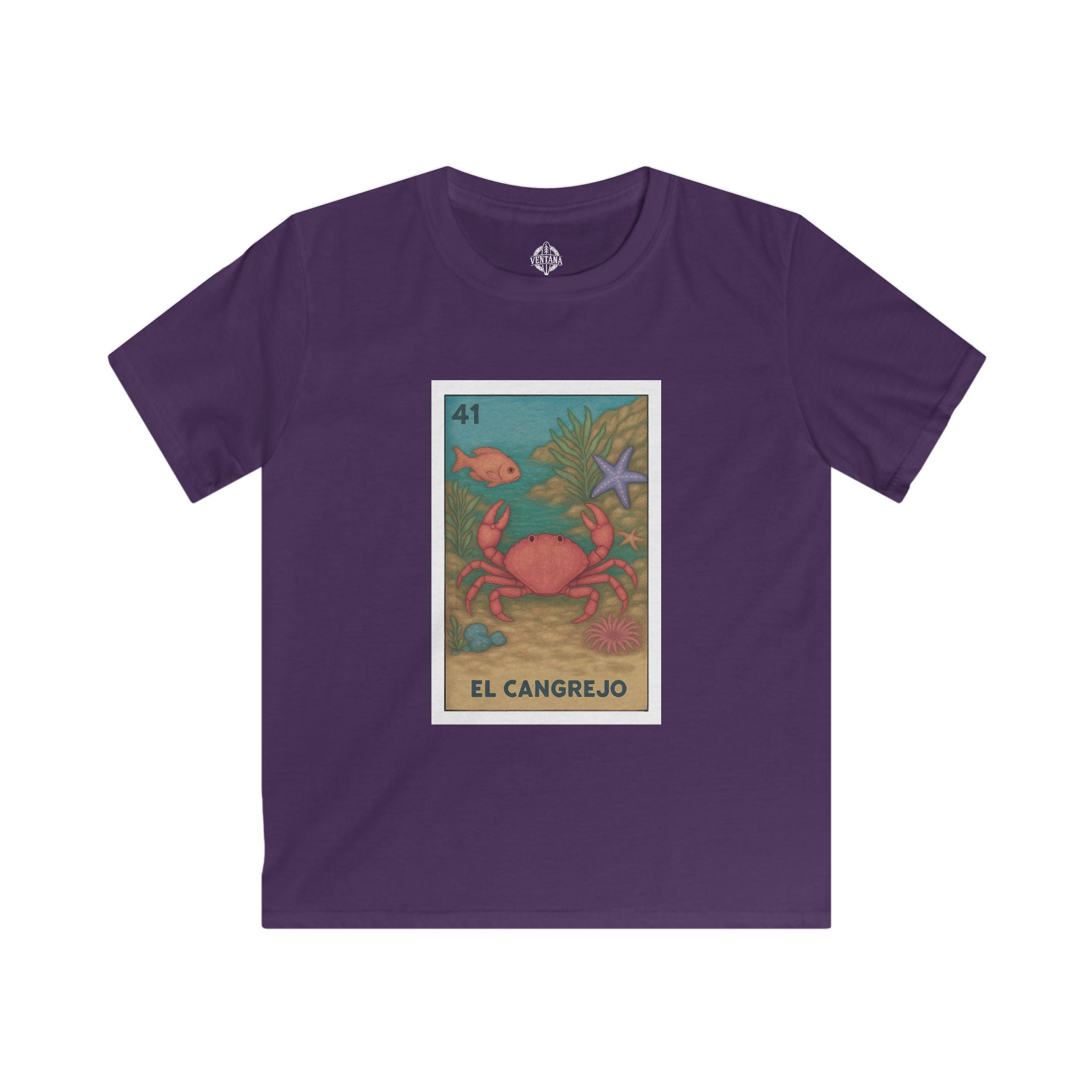 Crab Lotería kids soft style t-shirt image 11