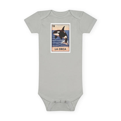 Orca Lotería baby cotton onesie image 4