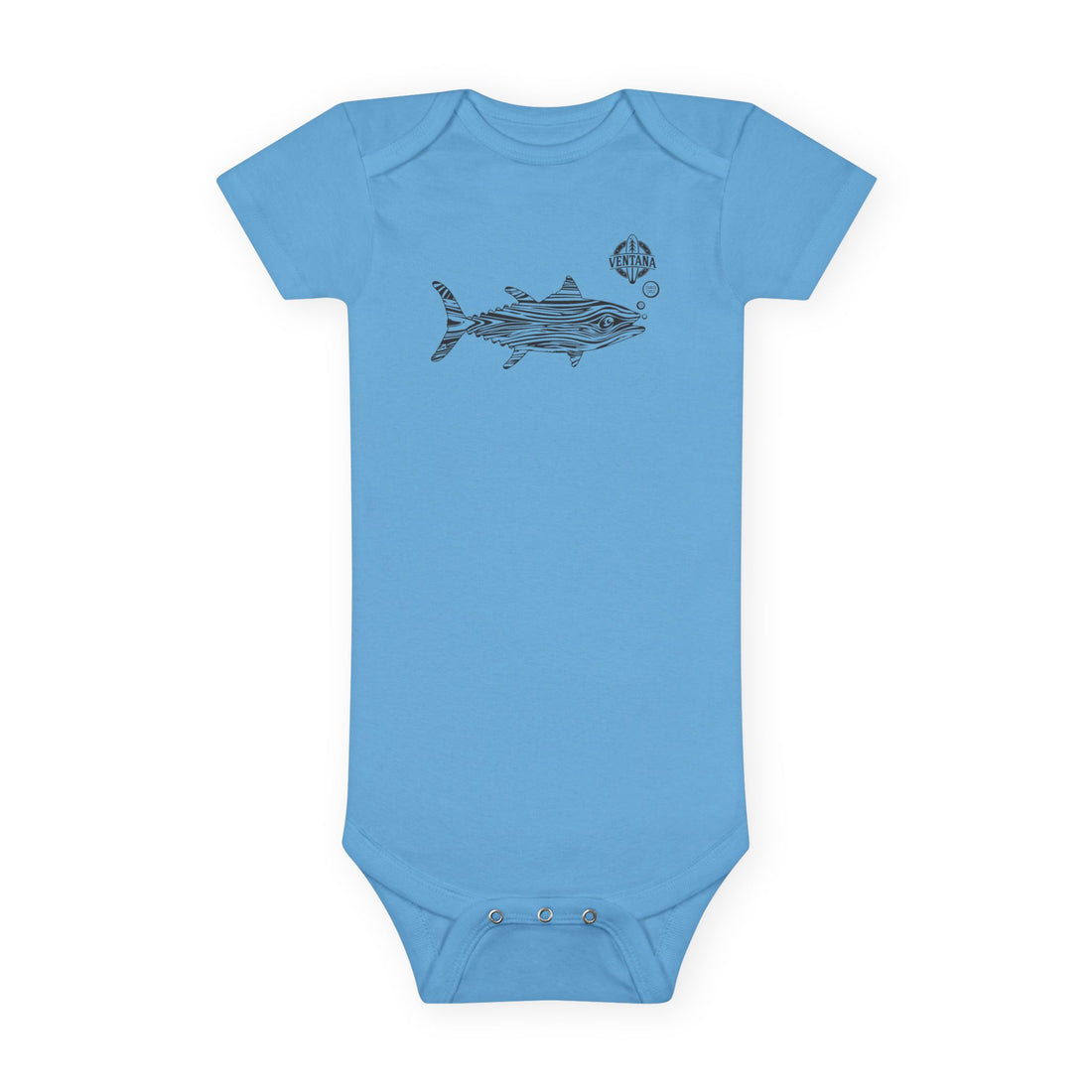 Ventana Wooden Tuna baby cotton onesie image 1