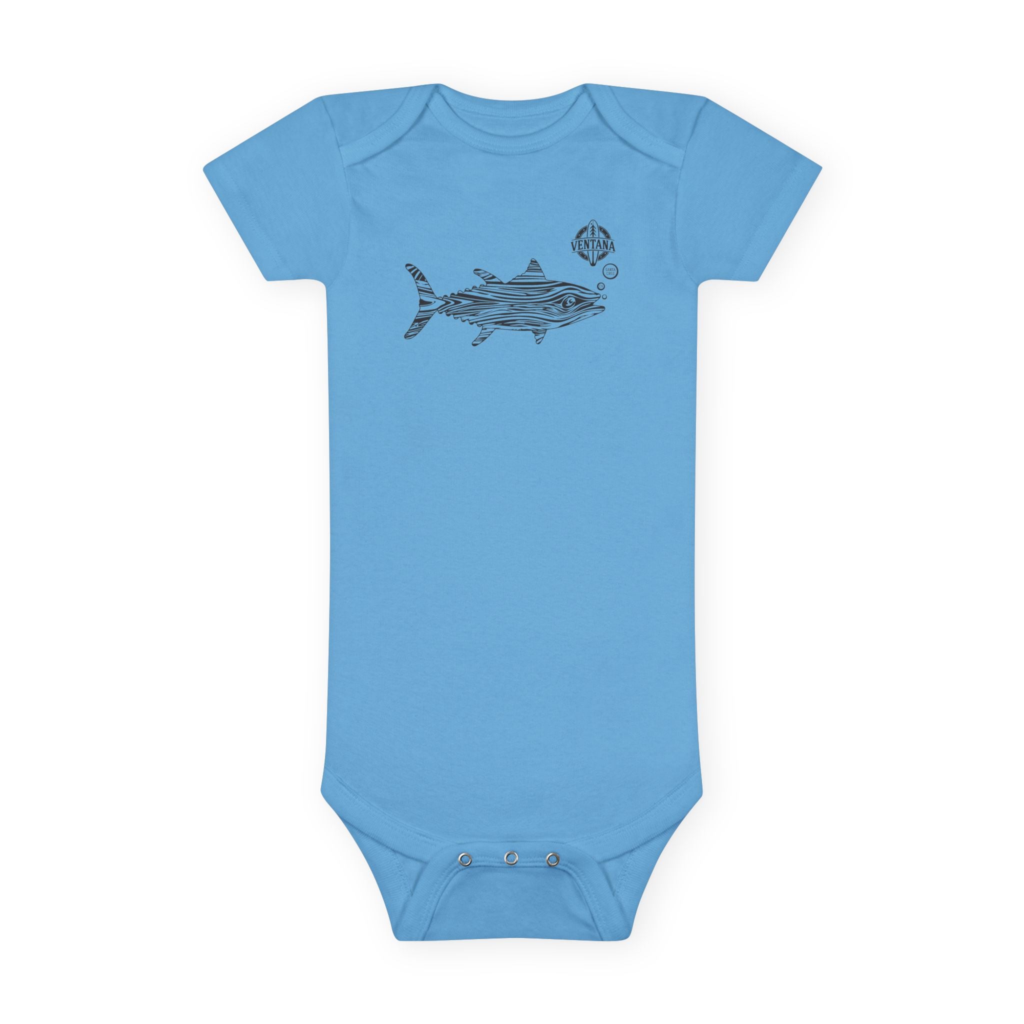 Ventana Wooden Tuna baby cotton onesie image 1