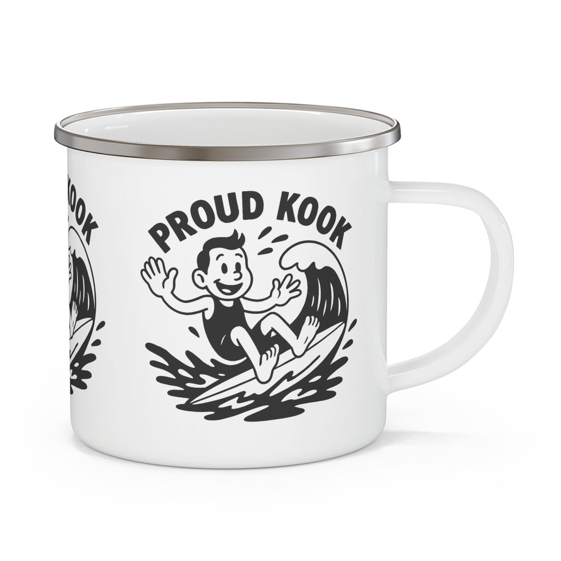Proud Kook Enamel Camping Mug (12oz - small)