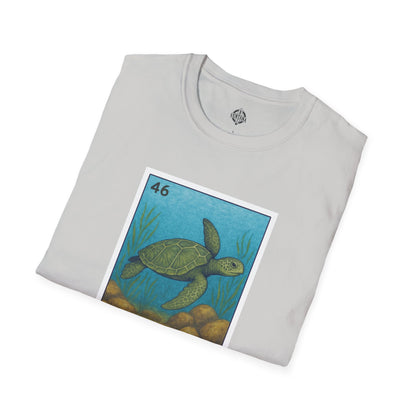 Turtle Lotería Unisex - Soft Style U.S. Cotton T-Shirt (La Tortuga)