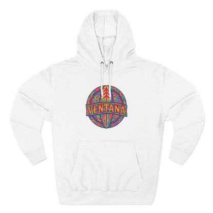 Ventana Psychedelic Treefish Logo fleece hoodie image 3