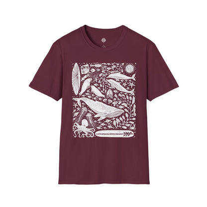 Ventana Marine Life by Lili Arnold cotton t-shirt image 7