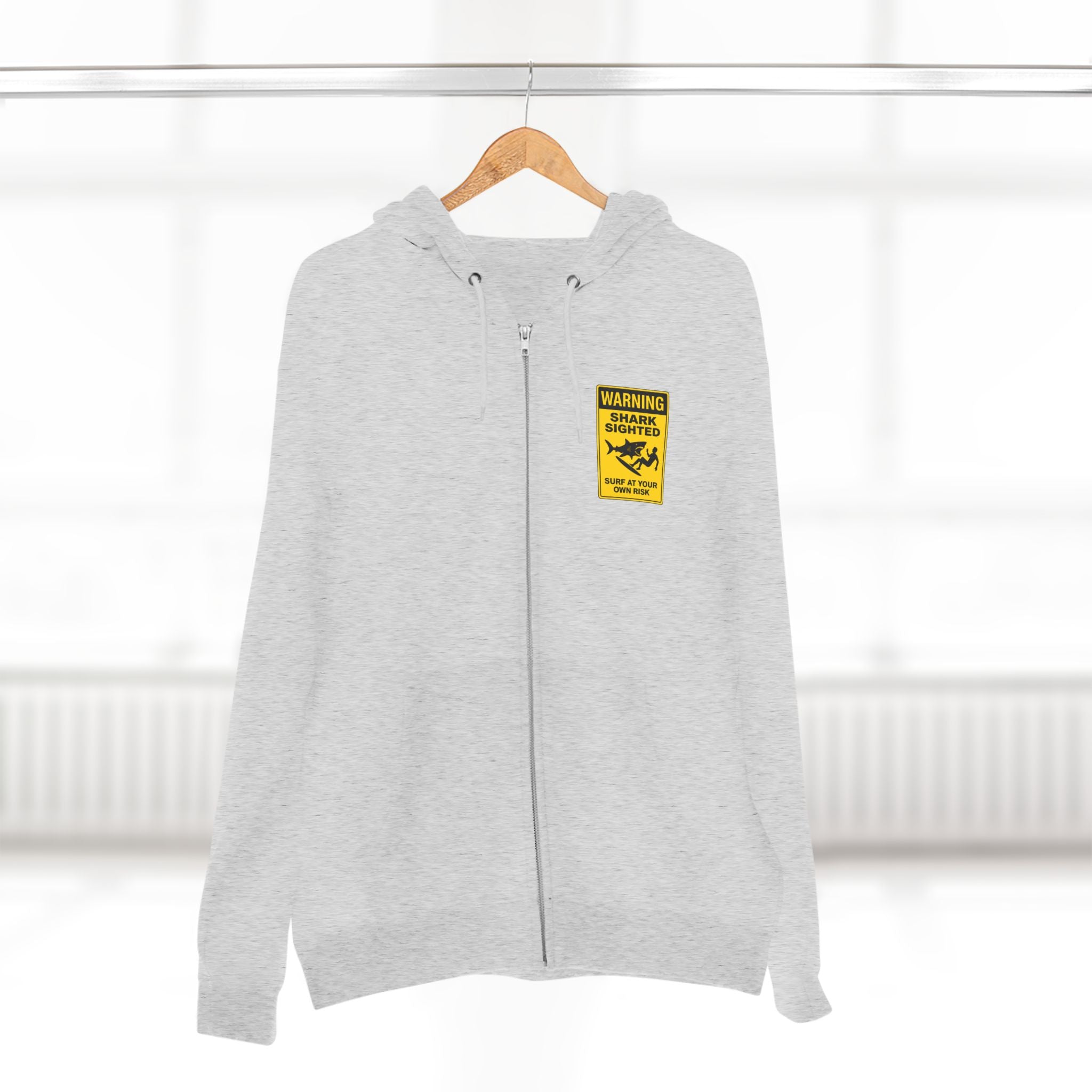Shark Sighted zip fleece hoodie image 9