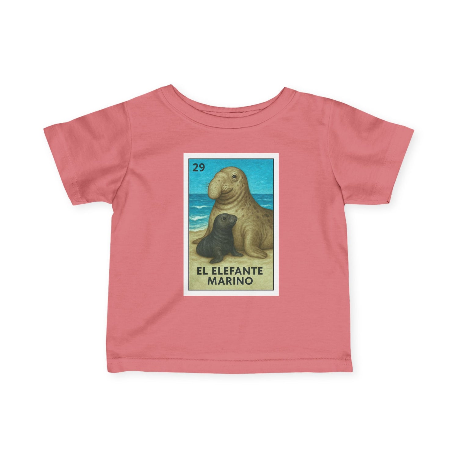 Elephant Seal Lotería infant cotton t-shirt image 18