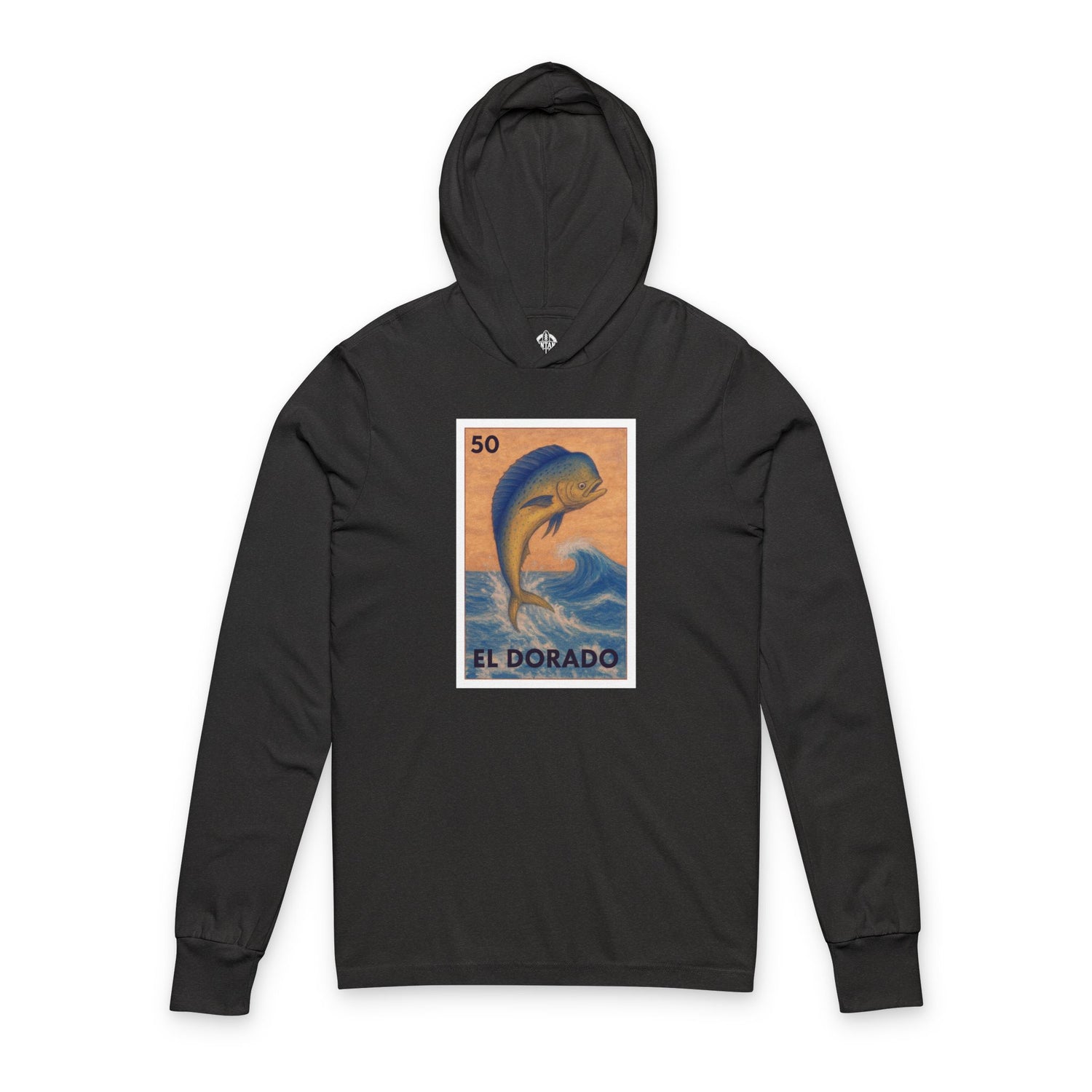 Dorado Lotería cotton hooded long sleeve t-shirt image 5