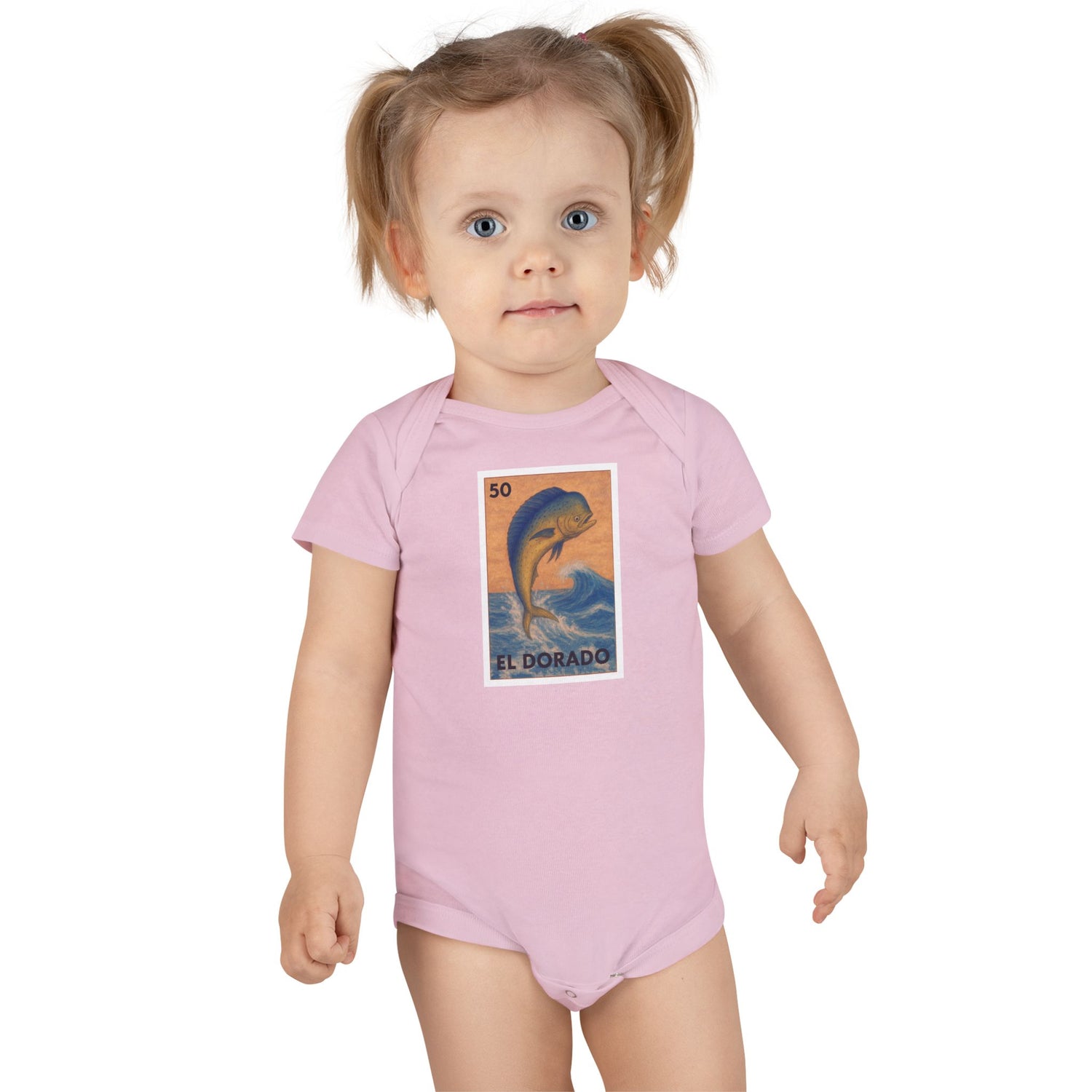 Dorado Lotería baby cotton onesie image 16