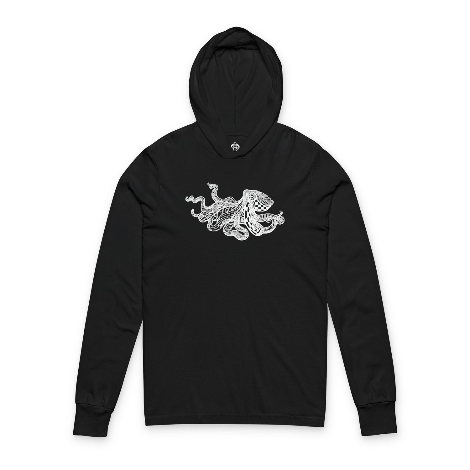 Ventangle Octopus cotton hooded long sleeve t-shirt image 4