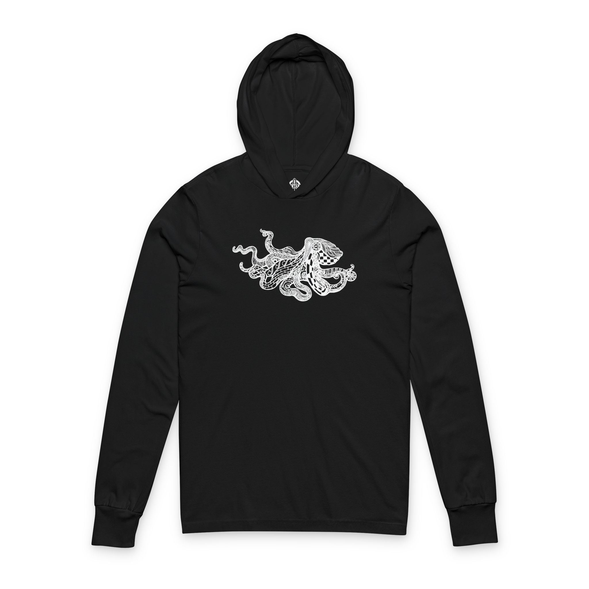 Ventangle Octopus cotton hooded long sleeve t-shirt image 4