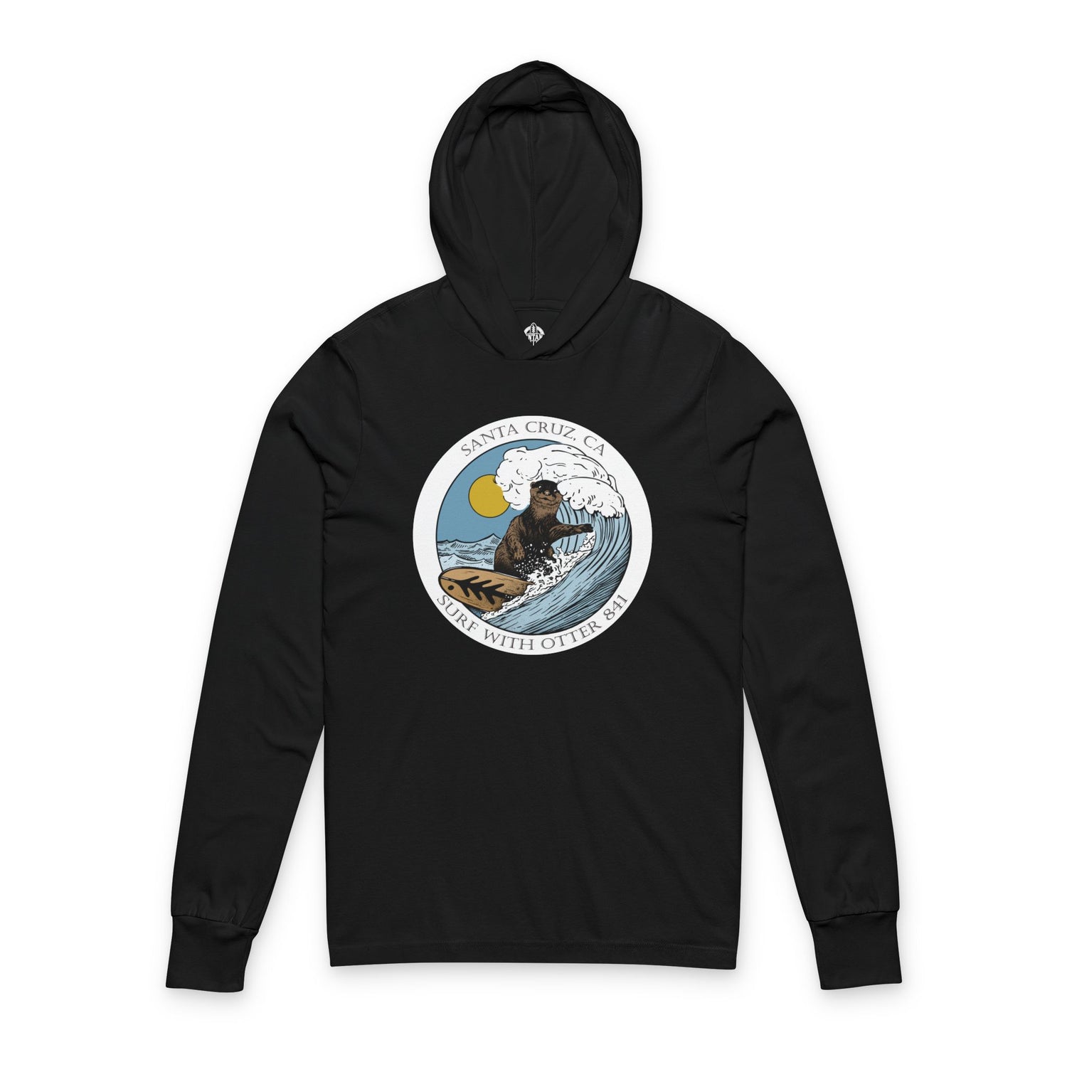Otter 841 by Thiago Bianchini cotton hooded long sleeve t-shirt image 5