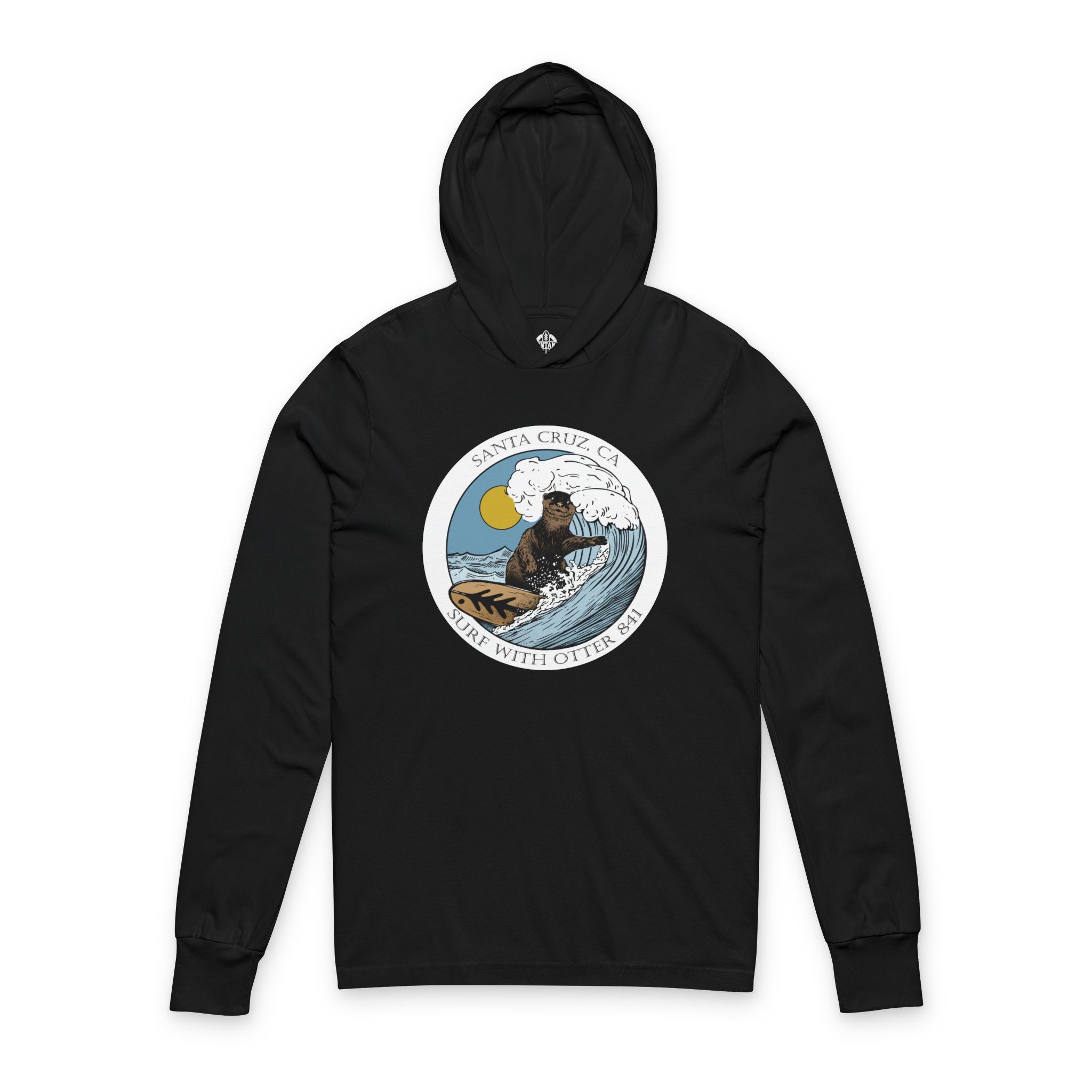 Otter 841 by Thiago Bianchini cotton hooded long sleeve t-shirt image 5