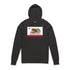 California Surfing Bear Flag cotton hooded long sleeve t-shirt image 5