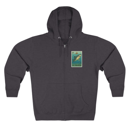 Shark Lotería zip fleece hoodie image 5
