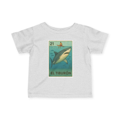 Shark Lotería infant cotton t-shirt image 5