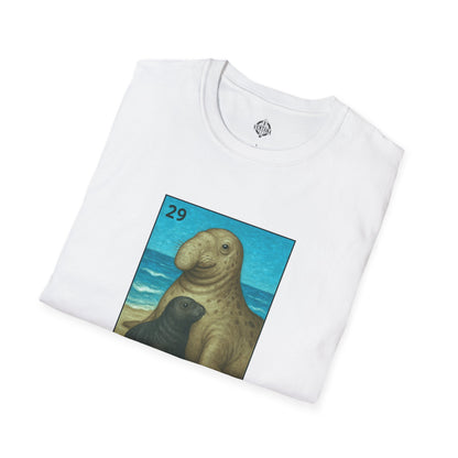 Elephant Seal Lotería cotton t-shirt image 19