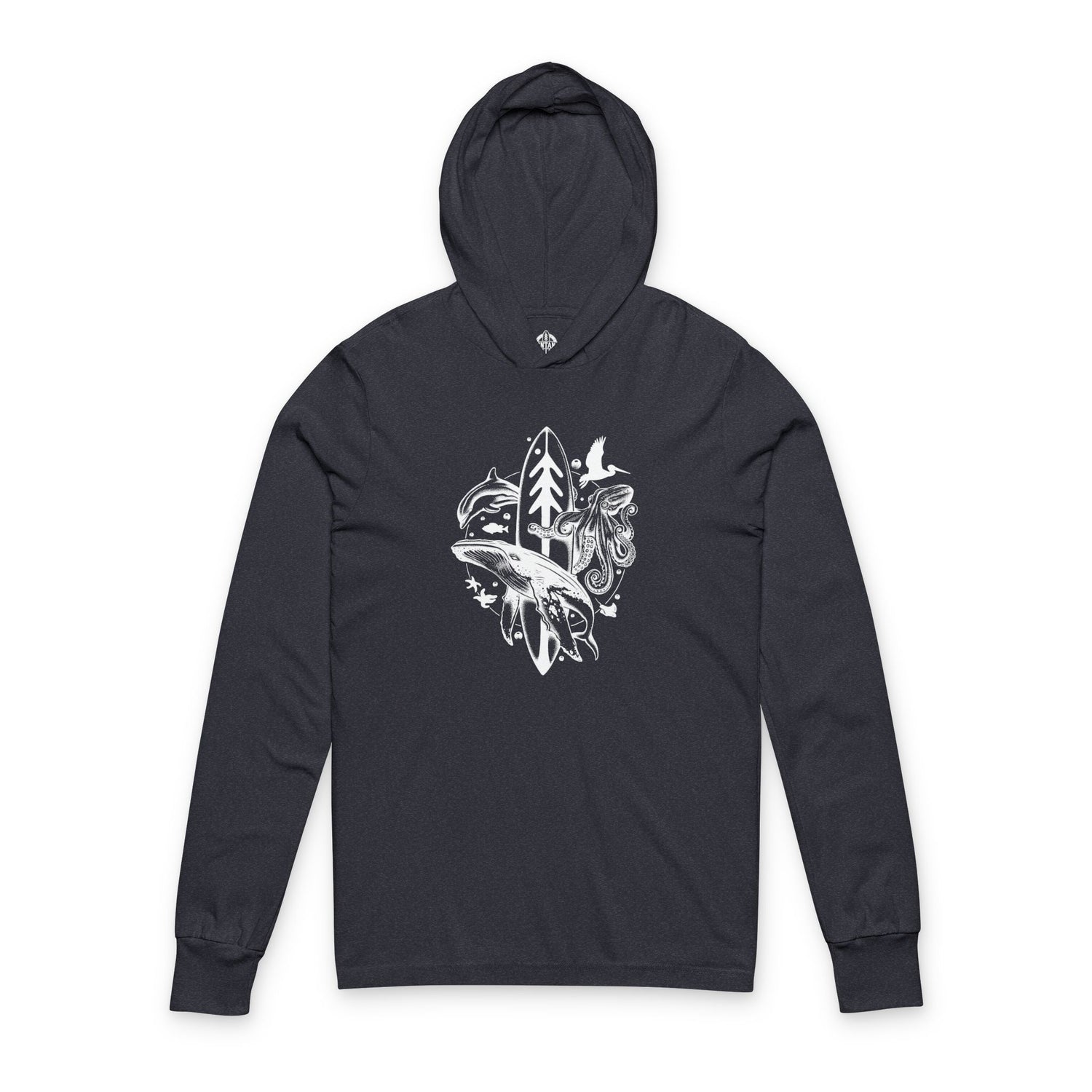 Ventana Monterey Bay by Thiago Bianchini cotton hooded long sleeve t-shirt image 1