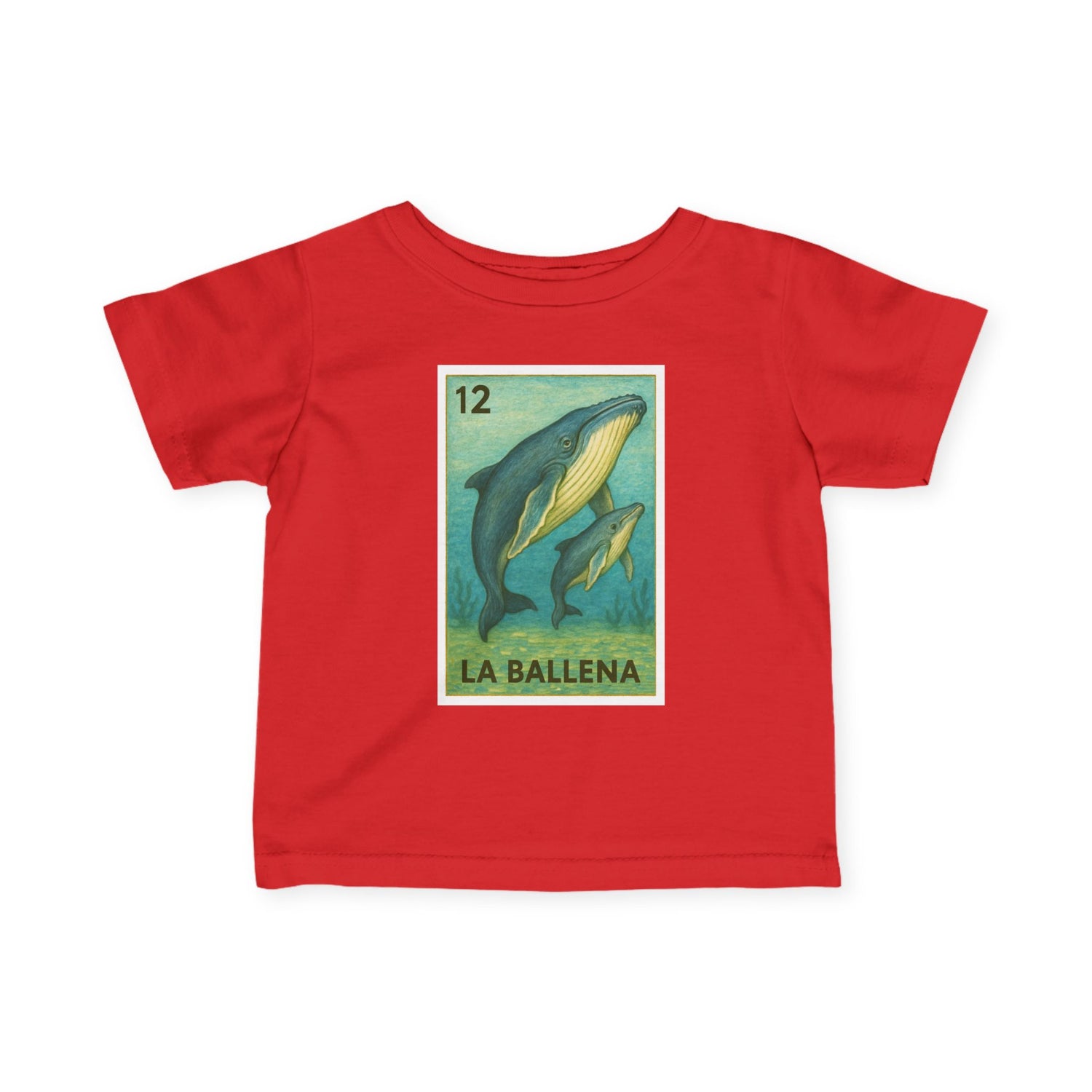 Whale Lotería infant cotton t-shirt image 16