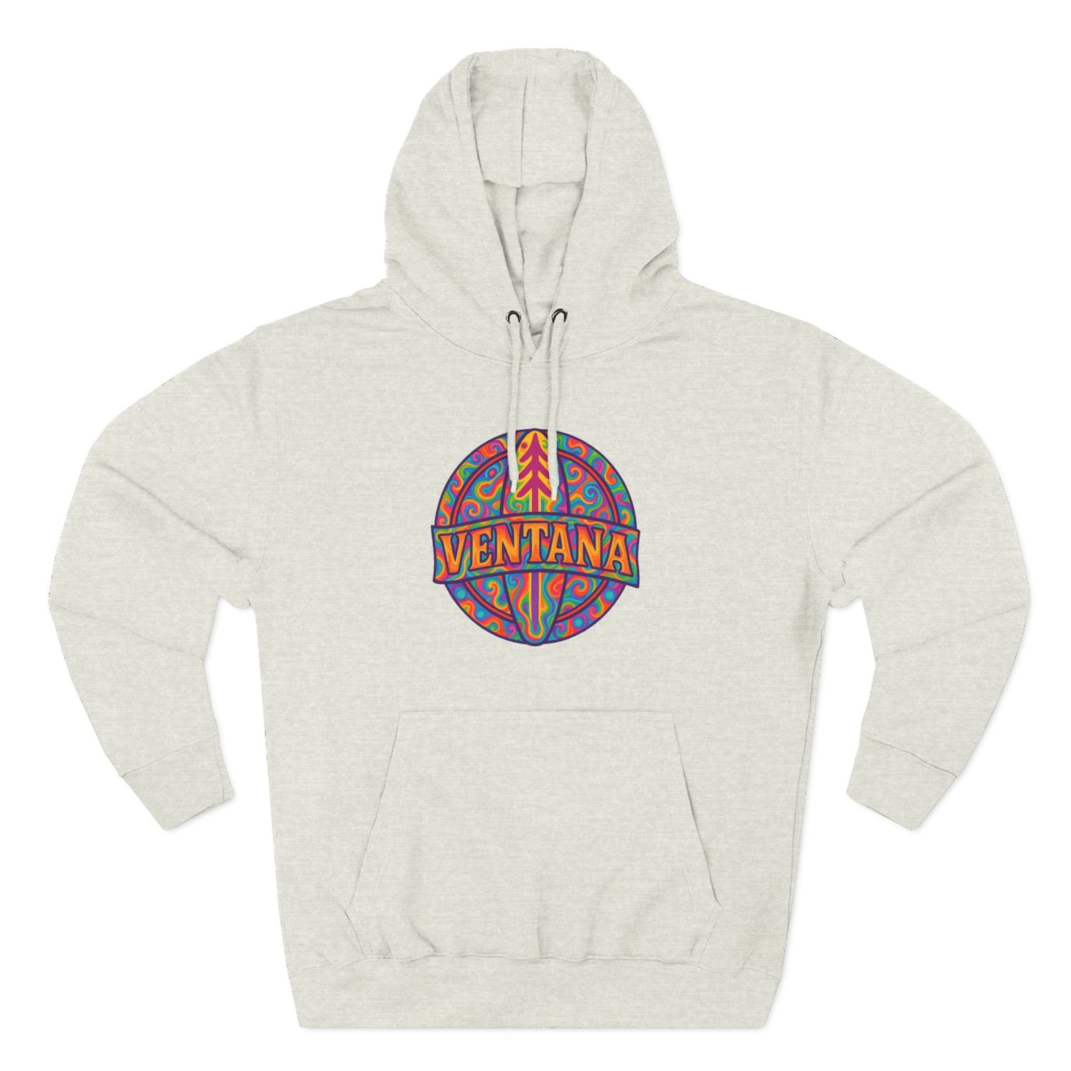 Ventana Psychedelic Treefish Logo fleece hoodie image 2