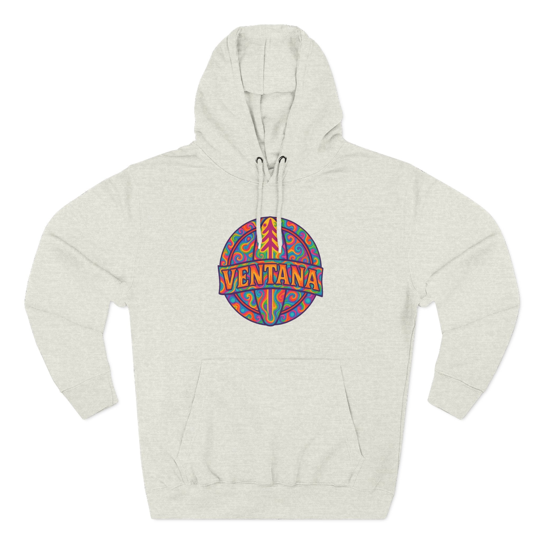 Ventana Psychedelic Treefish Logo fleece hoodie image 2