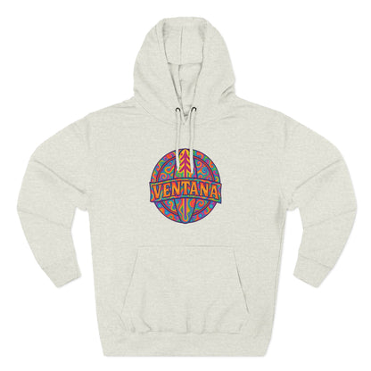 Ventana Psychedelic Treefish Logo fleece hoodie image 2