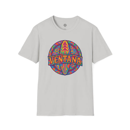 Ventana Psychedelic Treefish Logo - Soft Style U.S. Cotton T-Shirt