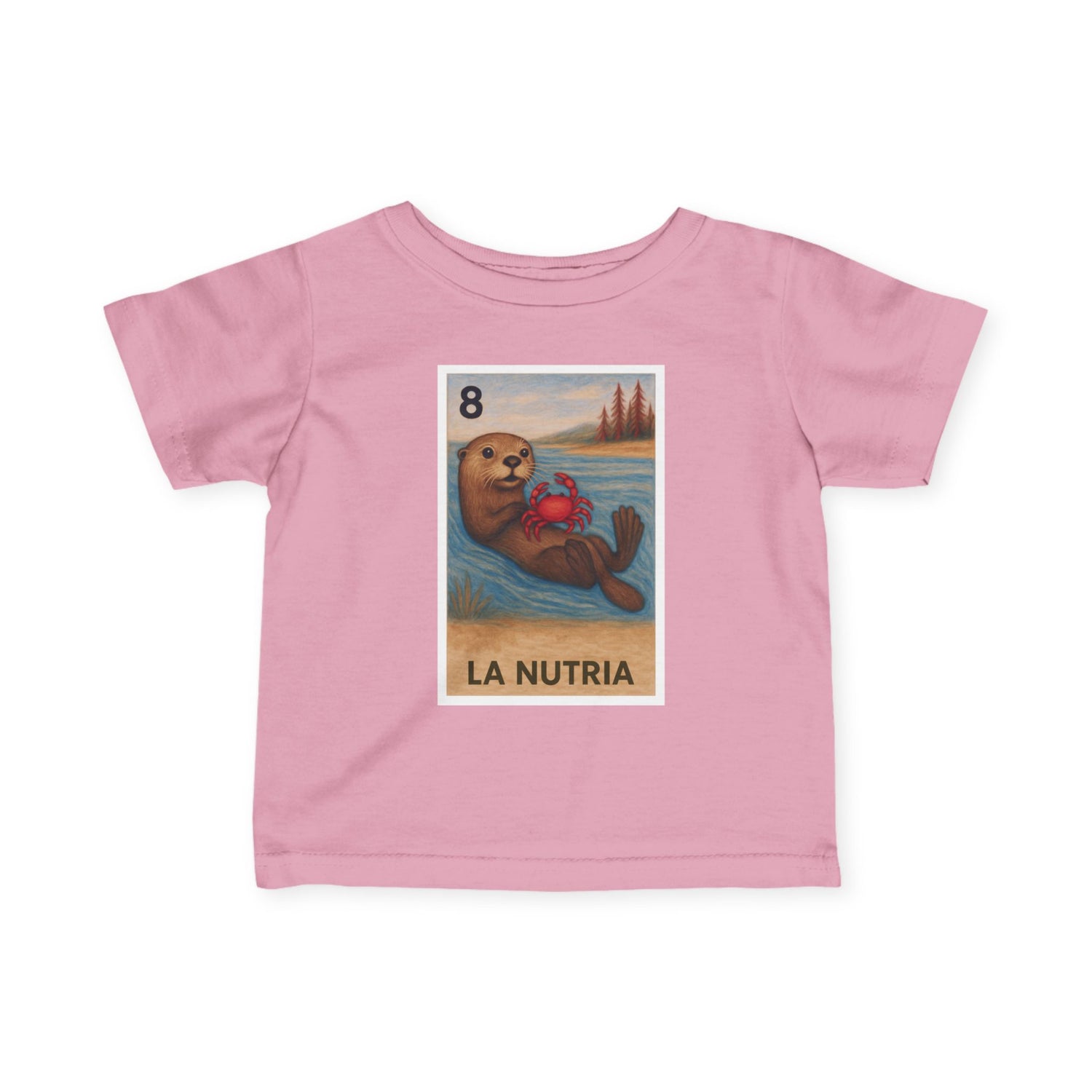 Sea Otter Lotería infant cotton t-shirt image 2