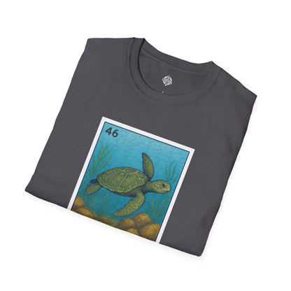 Turtle Lotería Unisex - Soft Style U.S. Cotton T-Shirt (La Tortuga)