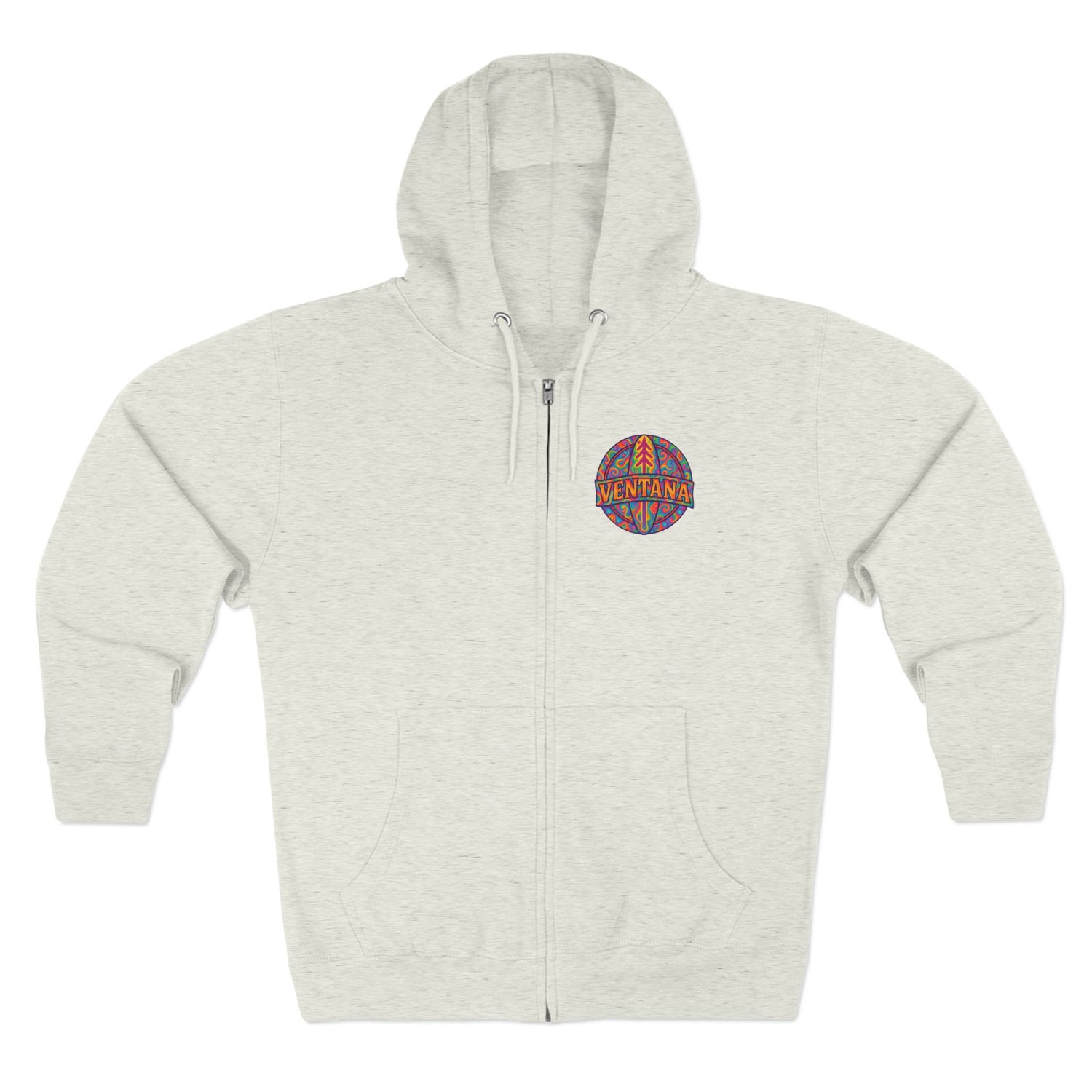 Ventana Psychedelic Treefish Logo zip fleece hoodie image 2