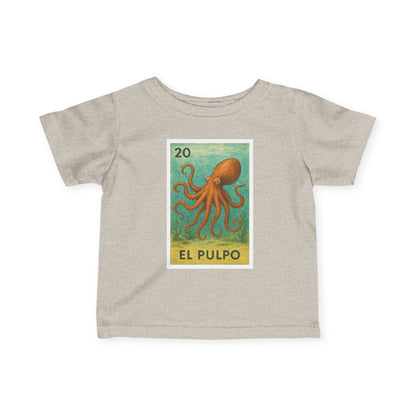 Octopus Lotería - Infant 100% Cotton T-Shirt (El Pulpo)