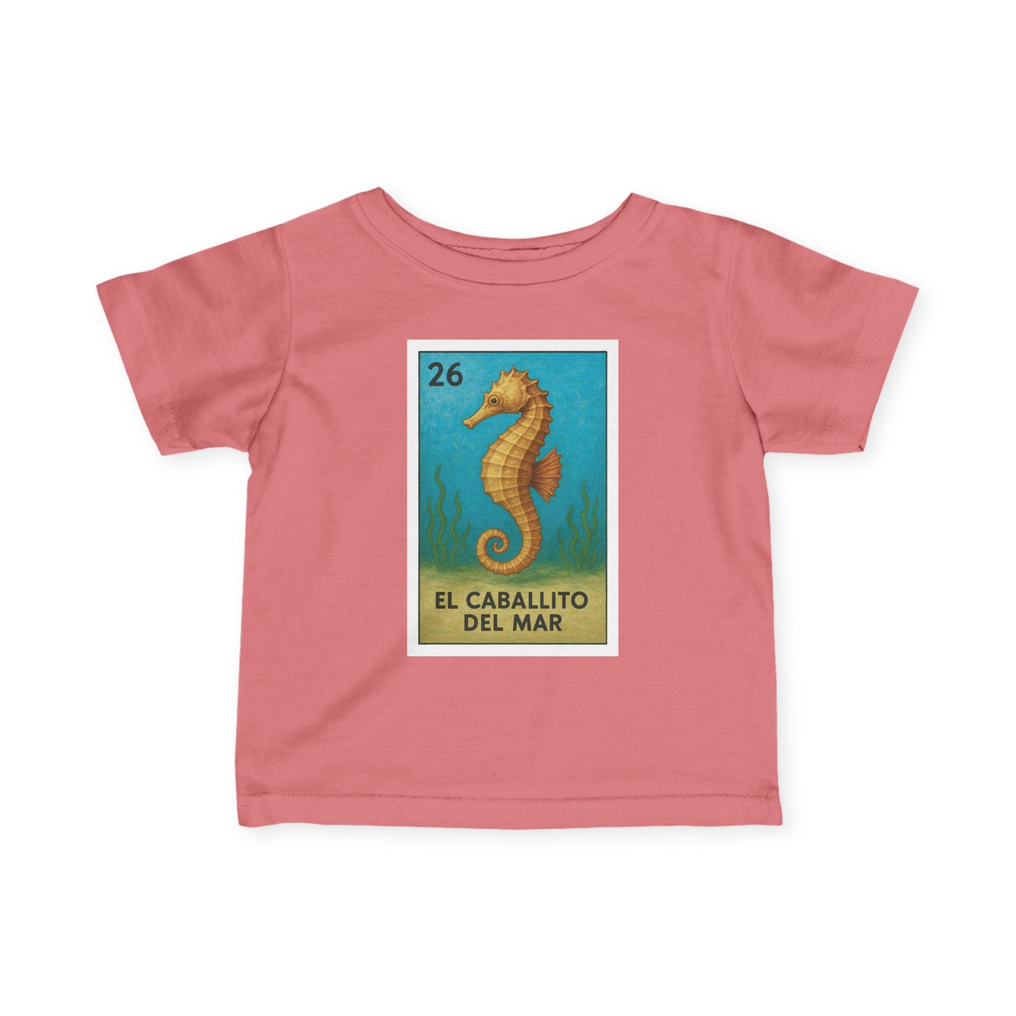 Seahorse Lotería infant cotton t-shirt image 17