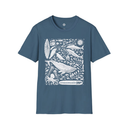 Ventana Marine Life by Lili Arnold cotton t-shirt image 11