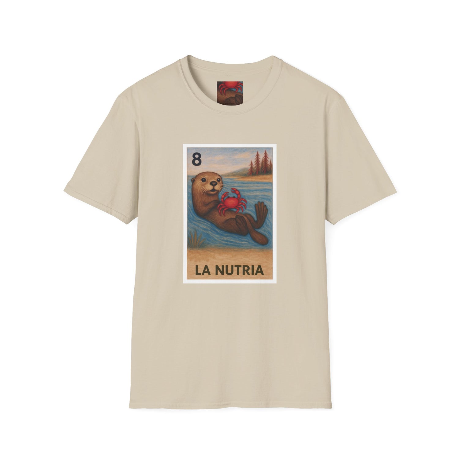 Sea Otter Lotería cotton t-shirt image 2