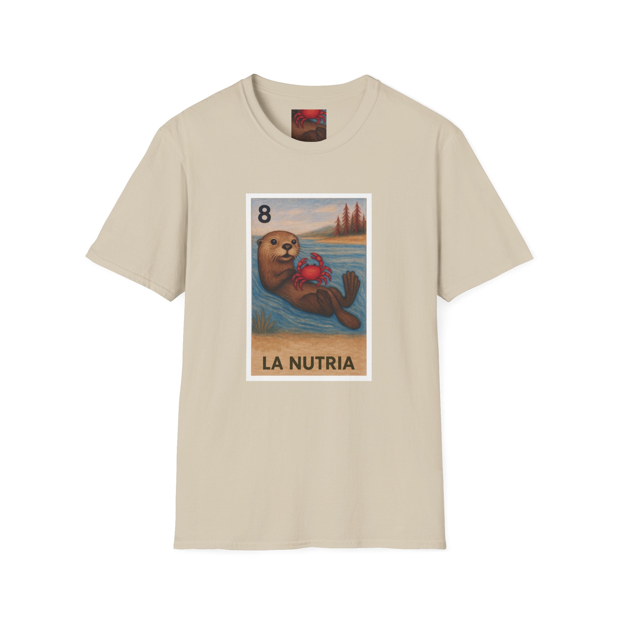 Sea Otter Lotería cotton t-shirt image 2