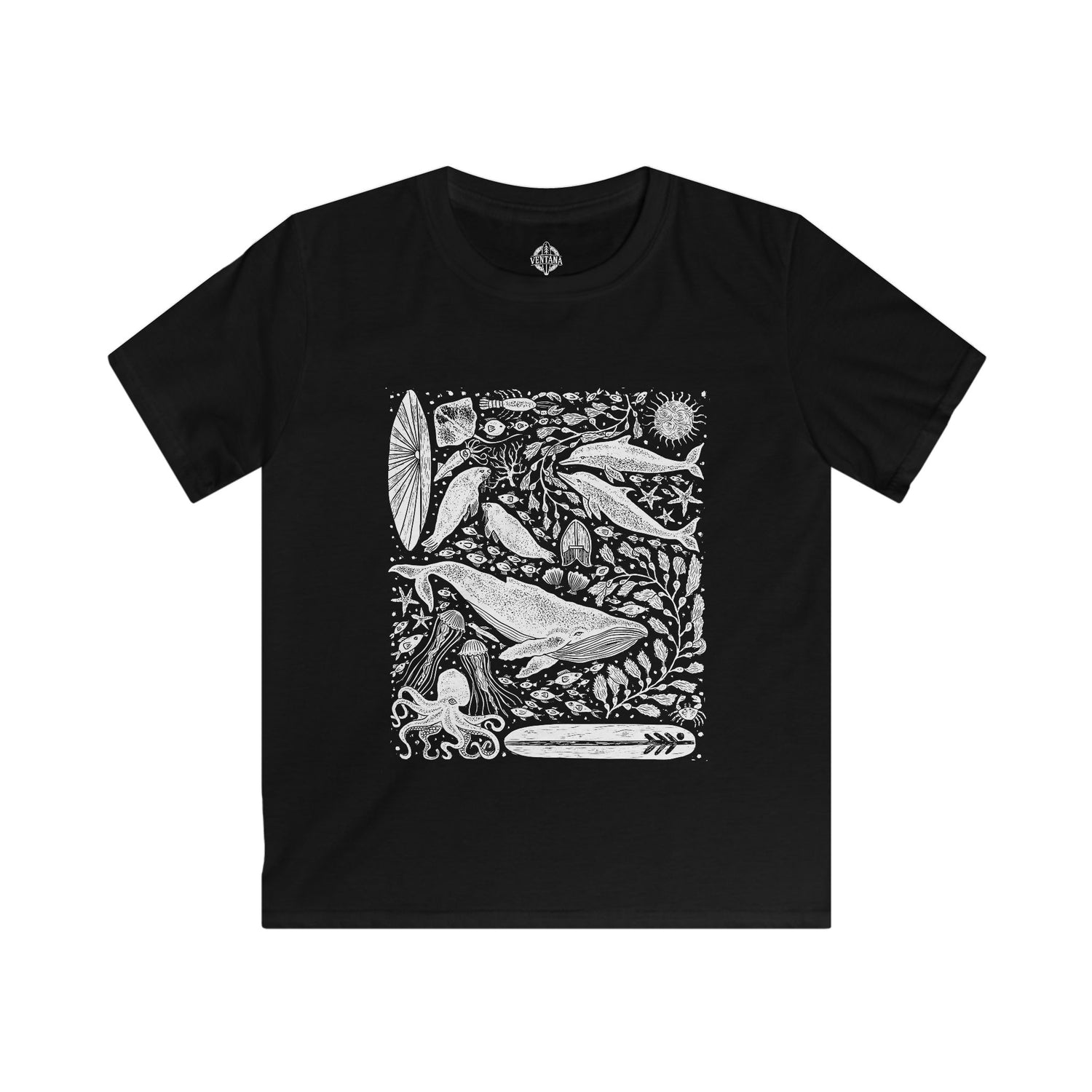 Ventana Marine Life by Lili Arnold cotton t-shirt image 3