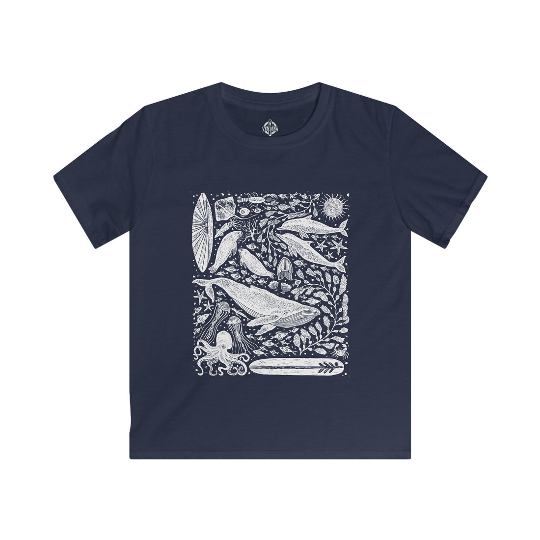 Ventana Marine Life by Lili Arnold cotton t-shirt image 1