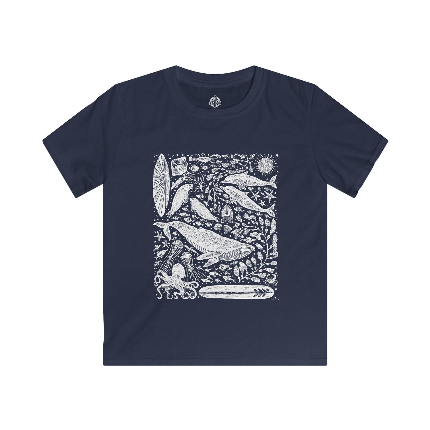 Ventana Marine Life by Lili Arnold cotton t-shirt image 1