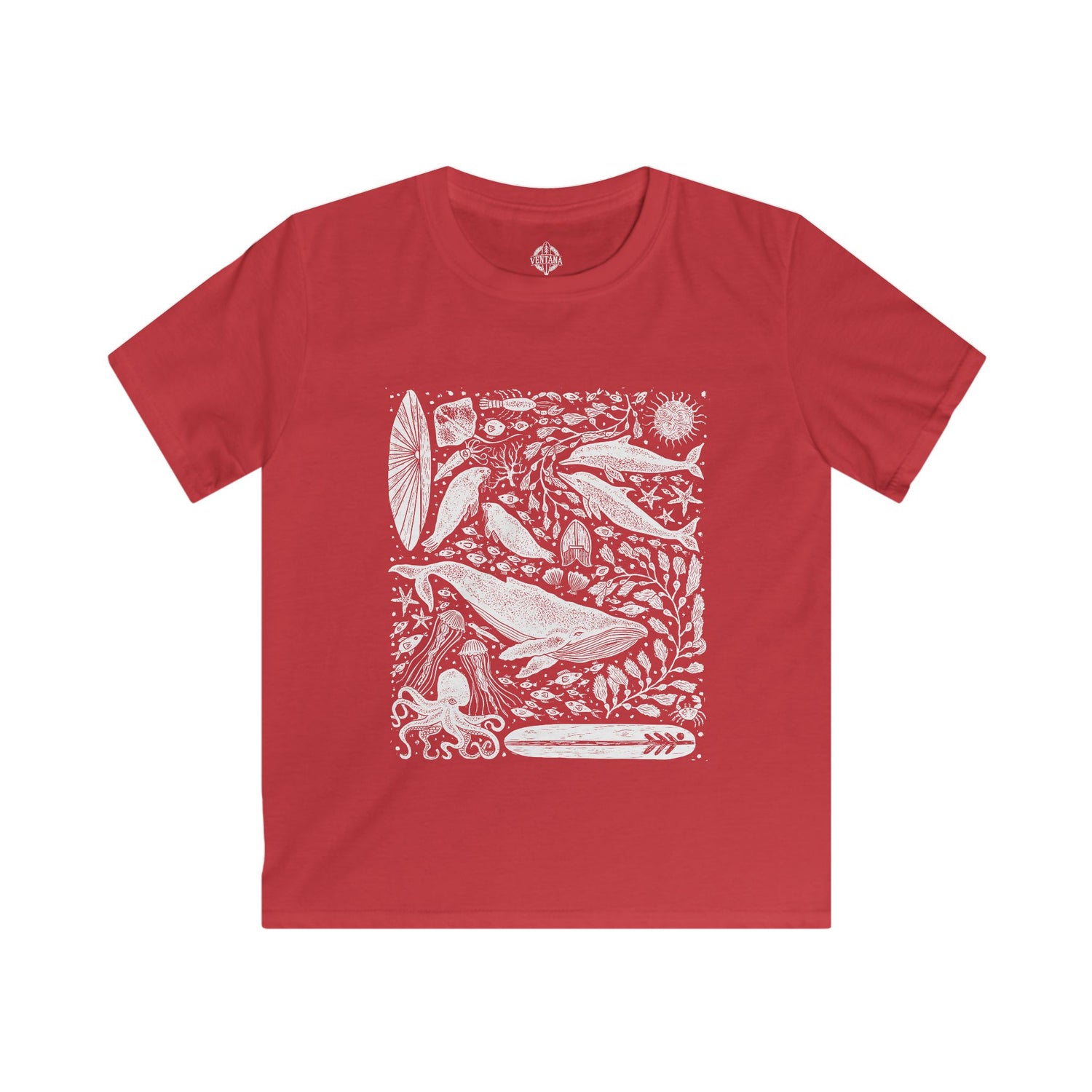 Ventana Marine Life by Lili Arnold cotton t-shirt image 12
