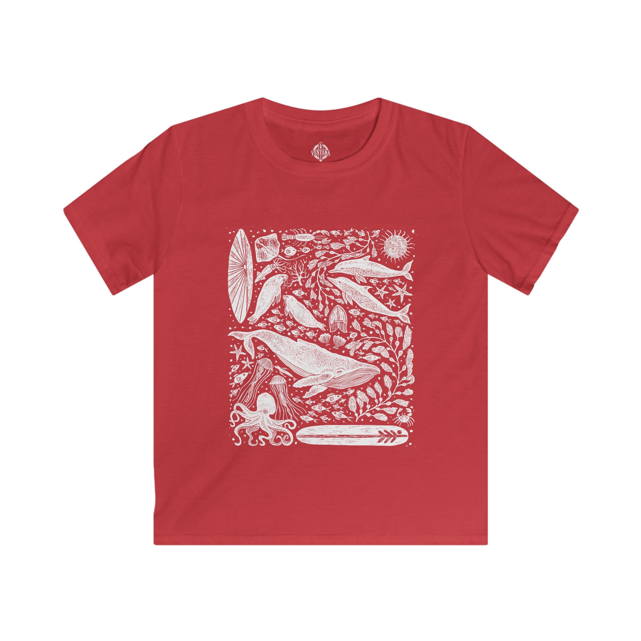 Ventana Marine Life by Lili Arnold cotton t-shirt image 12