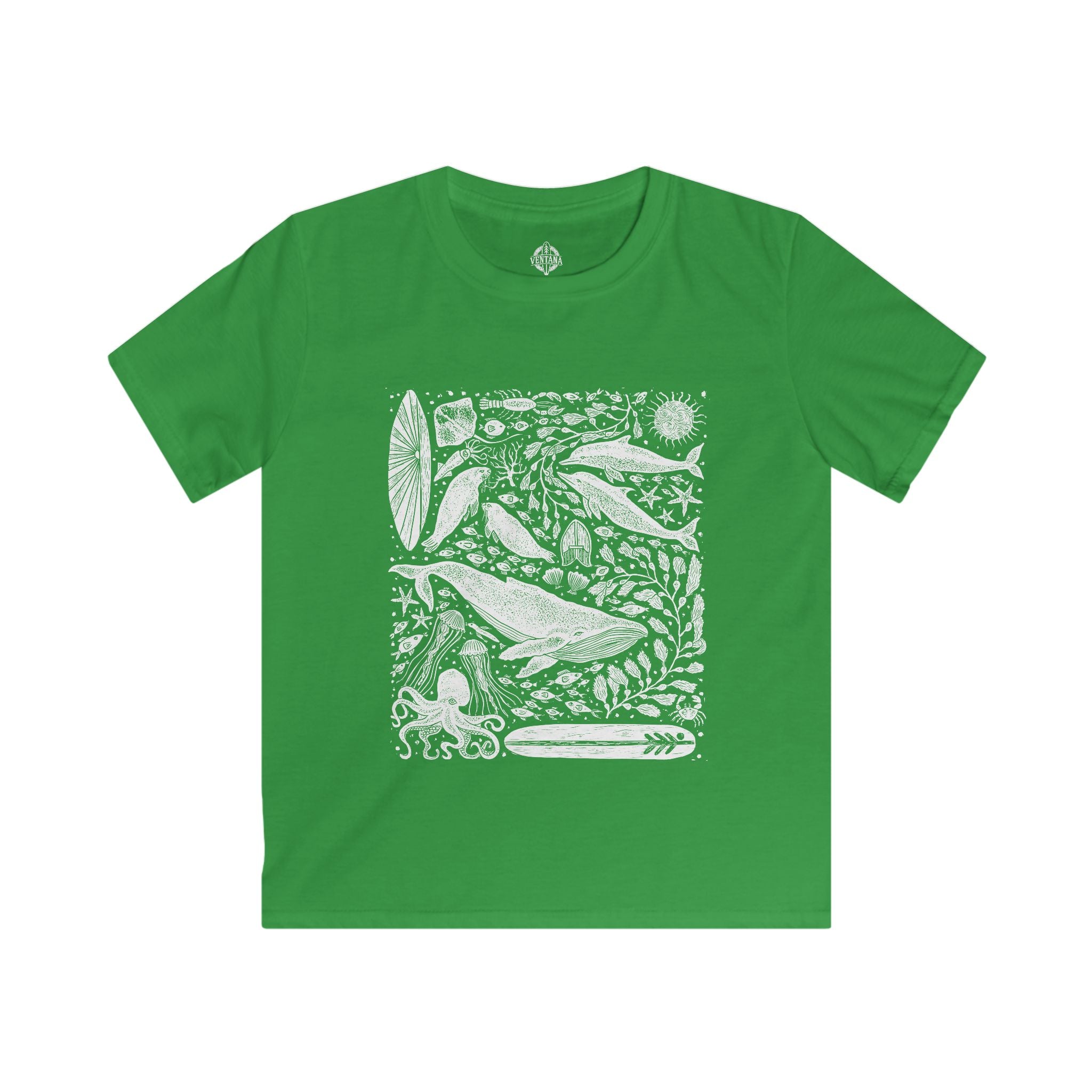 Ventana Marine Life by Lili Arnold cotton t-shirt image 7