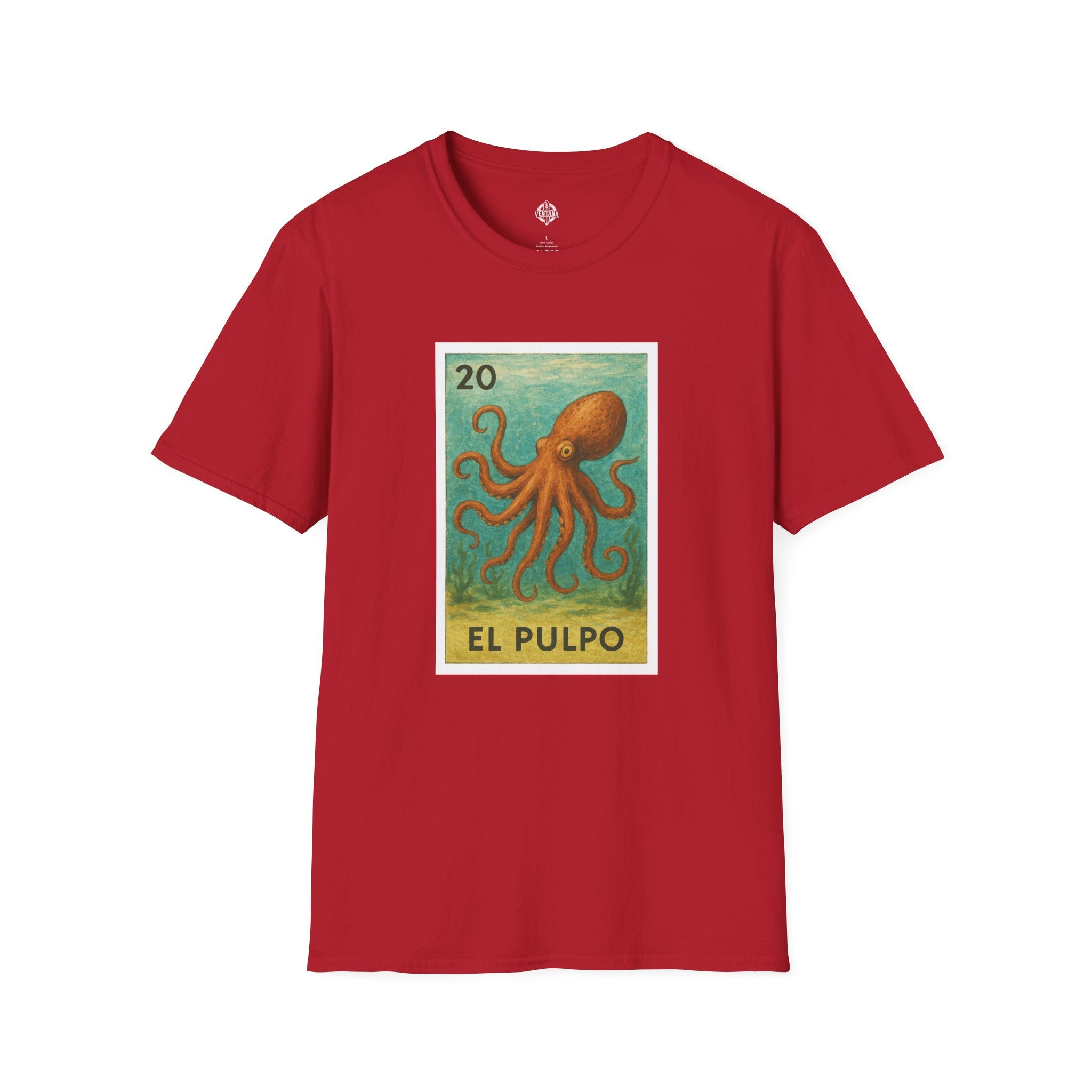 Octopus Lotería cotton t-shirt image 16