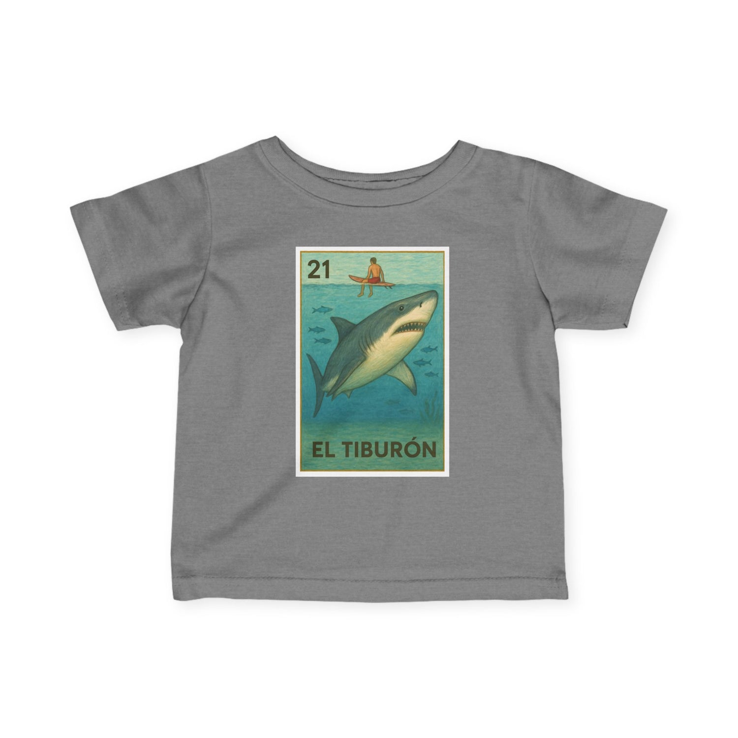 Shark Lotería infant cotton t-shirt image 10