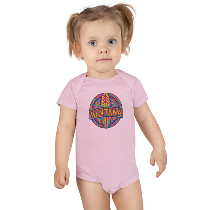 Ventana Psychedelic Treefish Logo baby cotton onesie image 16