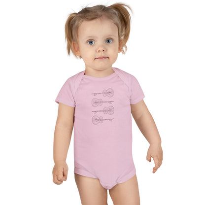 Ventana Santa Cruz Guitar Collab baby cotton onesie image 16