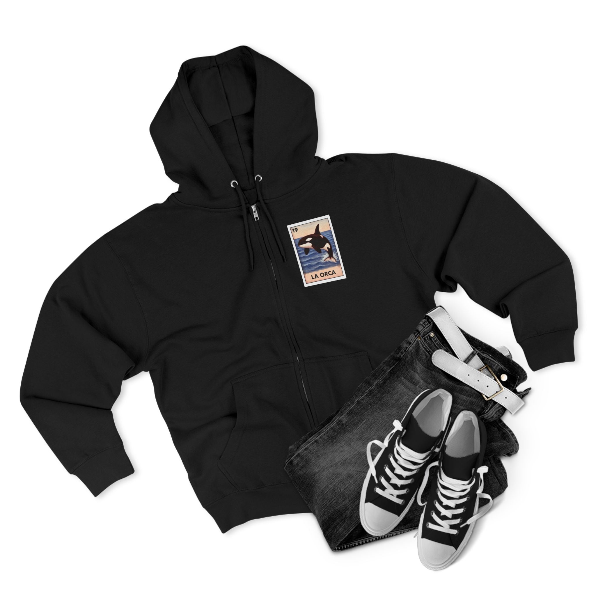 Orca Lotería zip fleece hoodie image 18