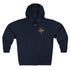 Surfing Grizzly Bear by Fabian Lavater zip fleece hoodie image 1