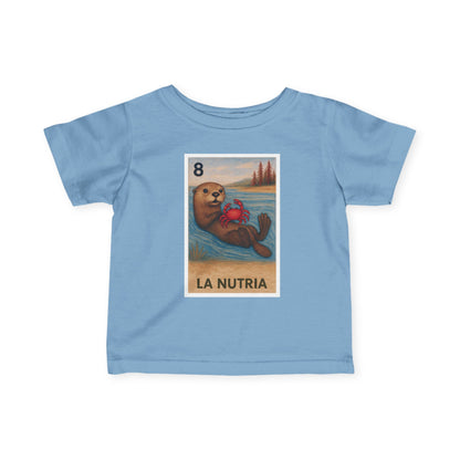 Sea Otter Lotería infant cotton t-shirt image 1